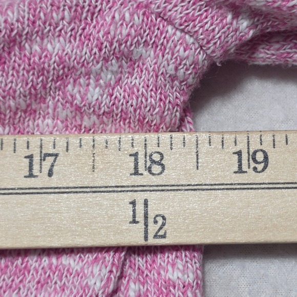 J.Crew Beach Cardigan Sweater Women M Pink Marled Cotton Blend Summer Spring - Picture 8 of 9